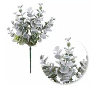 New 3 Frosted Eucalyptus 9" Greenery Artificial Plant